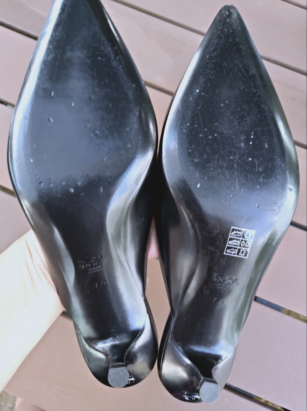 Coach Runway Leather Cherry Ornament Kitten Heel Mules - Size 7.5 - Picture 5 of 11